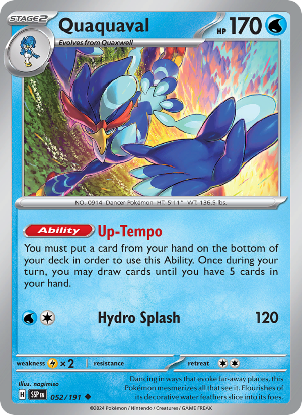 Quaquaval (052/191) Reverse Holo card image