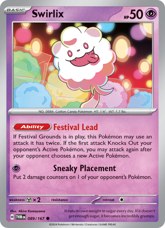 Swirlix (089/167) Reverse Holo card image