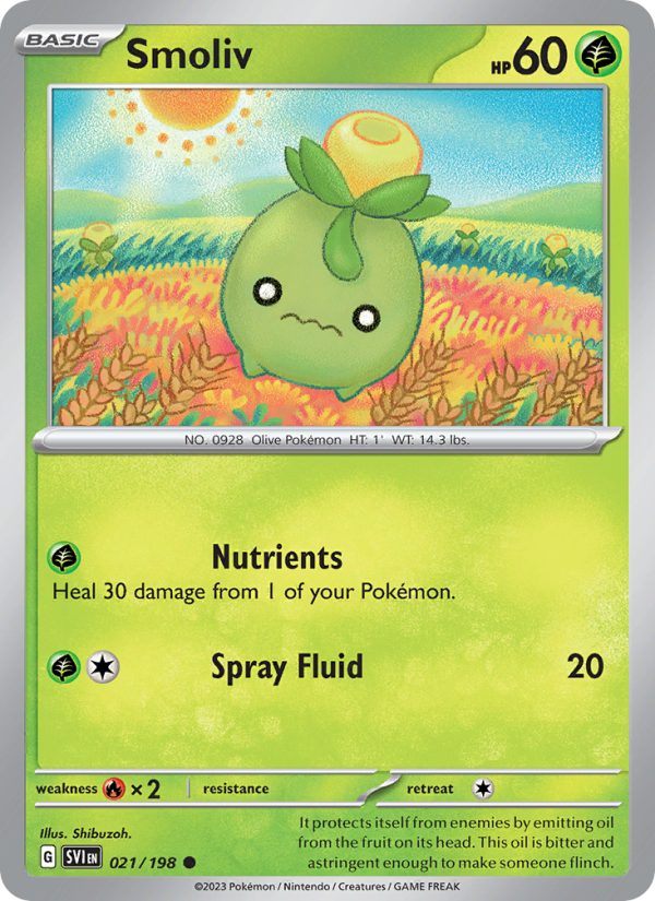 Smoliv (021/198) Reverse Holo card image