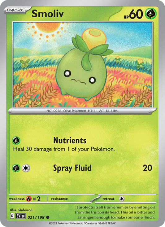 Smoliv (021/198) Reverse Holo card image