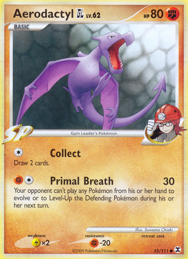 Aerodactyl GL (055/111) Reverse Holo card image