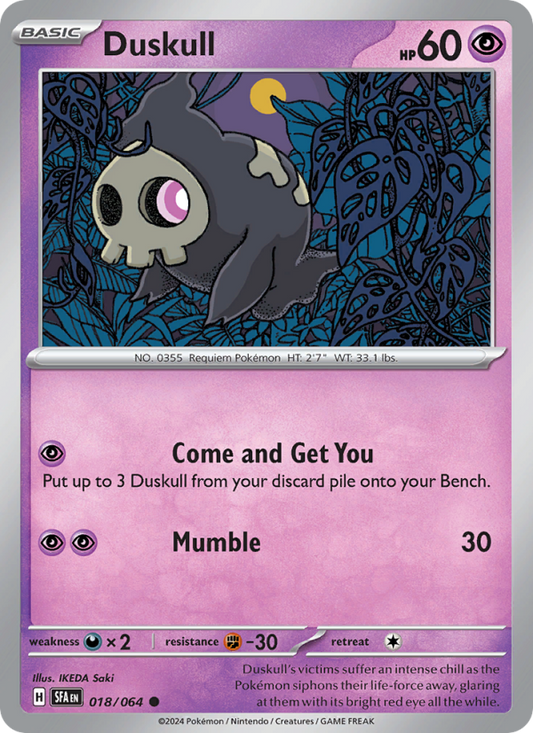 Duskull (018/64) Reverse Holo card image