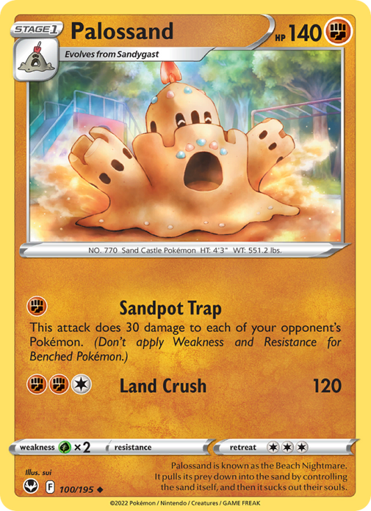 Palossand (100/195) Reverse Holo card image