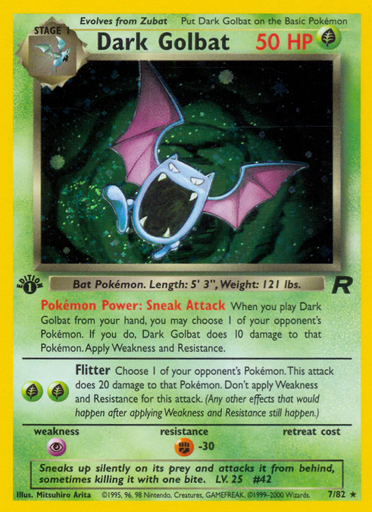 Dark Golbat (007/82) Reverse Holo card image