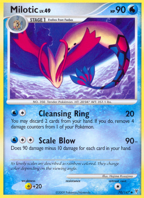 Milotic (070/147) Reverse Holo card image