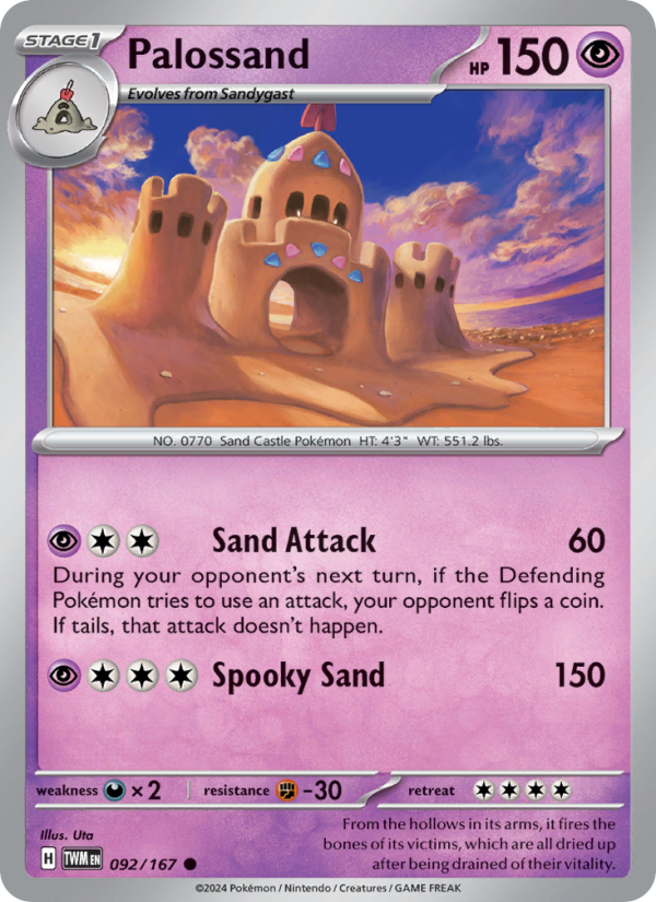 Palossand (092/167) Reverse Holo card image