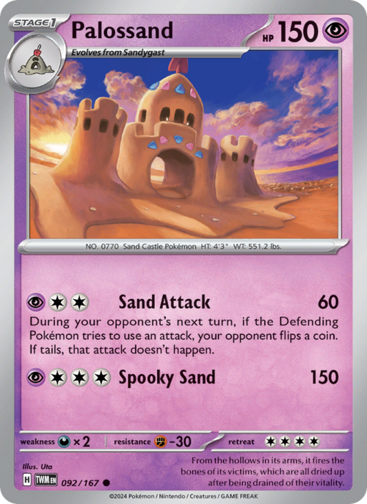 Palossand (092/167) Reverse Holo card image