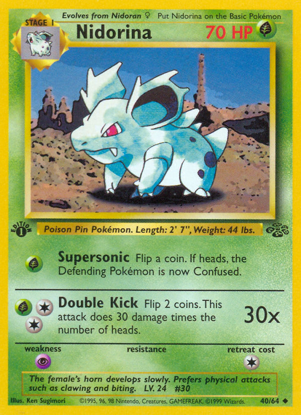 Nidorina (040/64) Reverse Holo card image