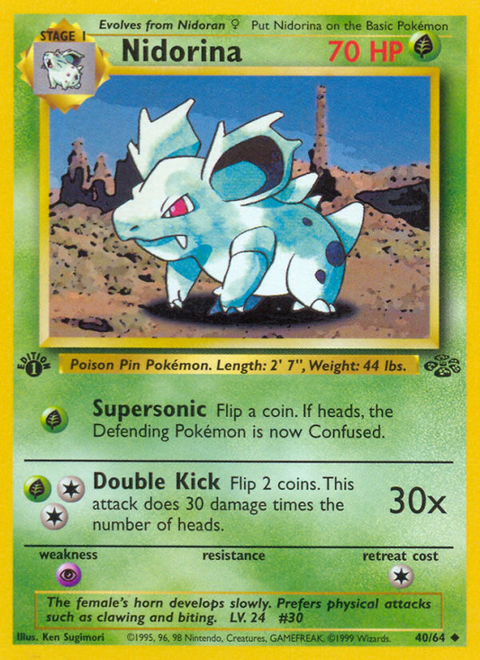 Nidorina (040/64) Reverse Holo card image