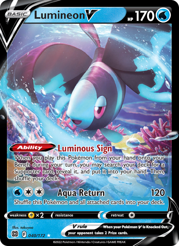 Lumineon V (040/172) Holographic card image
