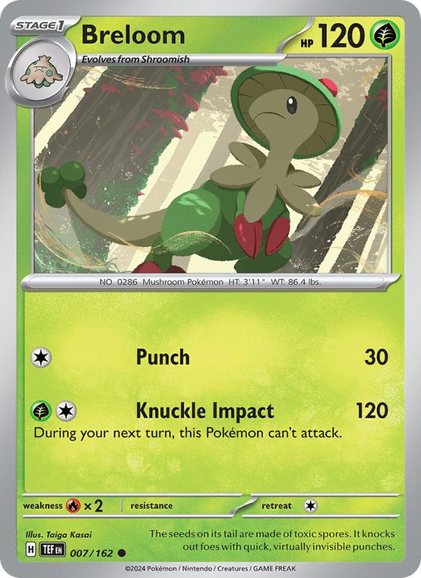 Breloom (007/162) Reverse Holo card image