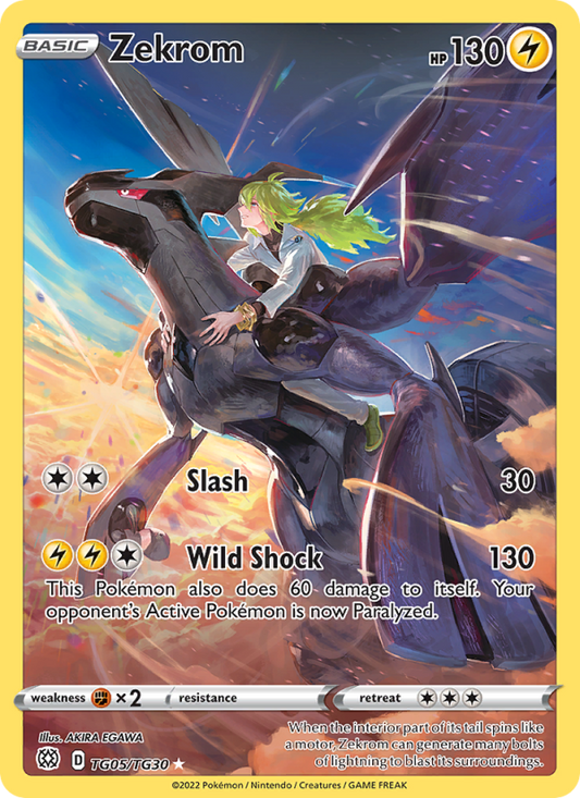 Zekrom (TG05/172) Holographic card image
