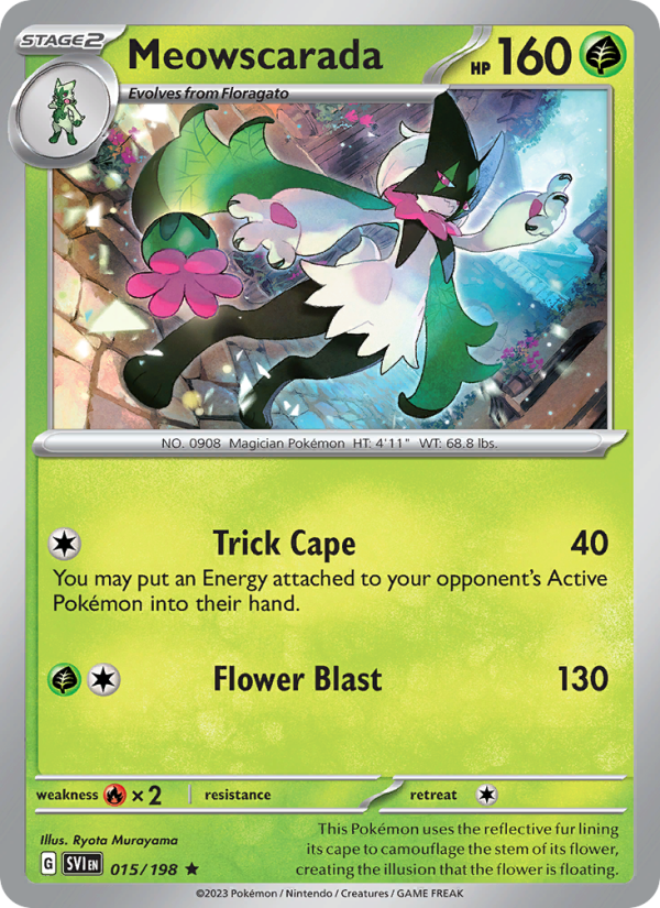 Meowscarada (015/198) Holographic card image