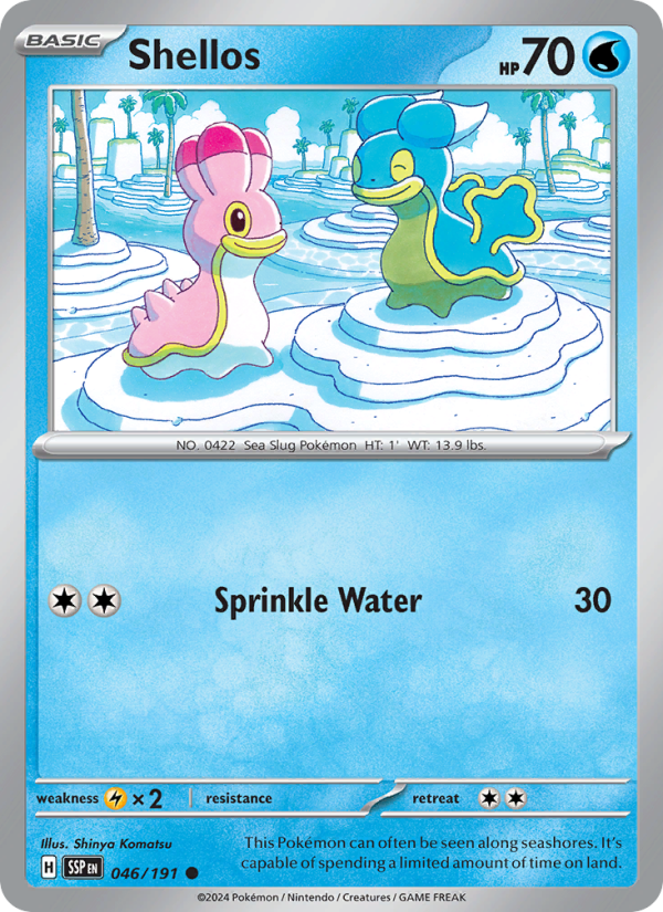 Shellos (046/191) Reverse Holo card image
