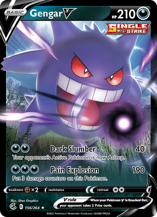 Gengar V (156/264) Holographic card image