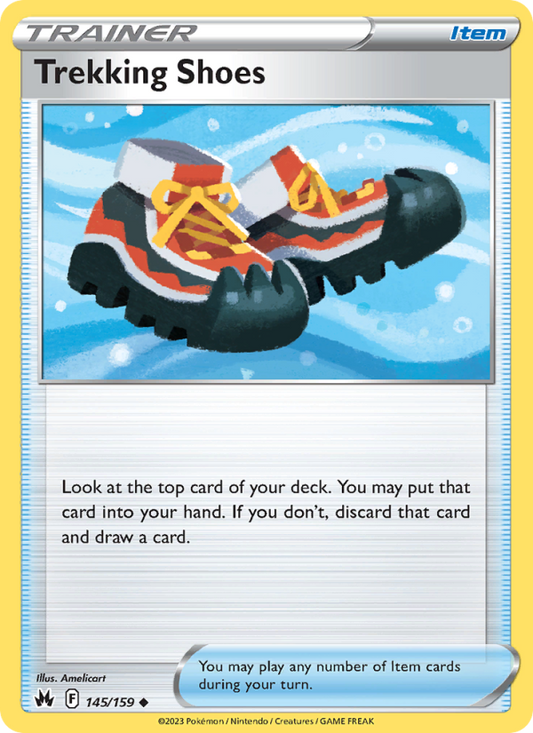 Trekking Shoes (145/159) Reverse Holo card image
