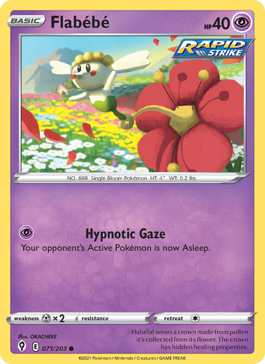 Flabébé (071/203) Reverse Holo card image