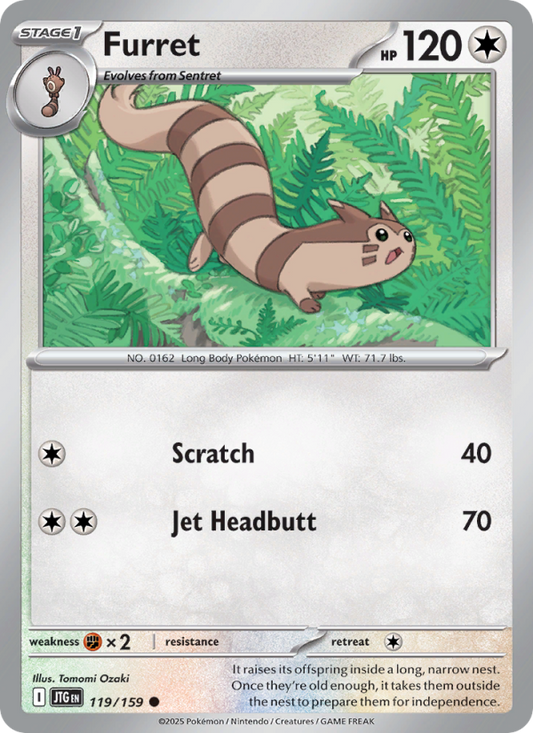 Furret (119/159) Reverse Holo card image