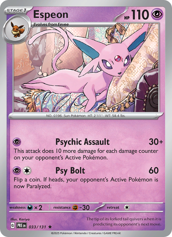 Espeon (033/131) Reverse Holo card image