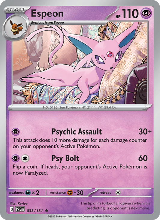 Espeon (033/131) Reverse Holo card image