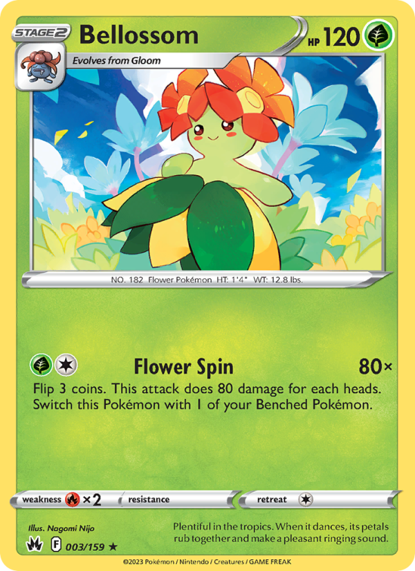 Bellossom (003/159) Reverse Holo card image