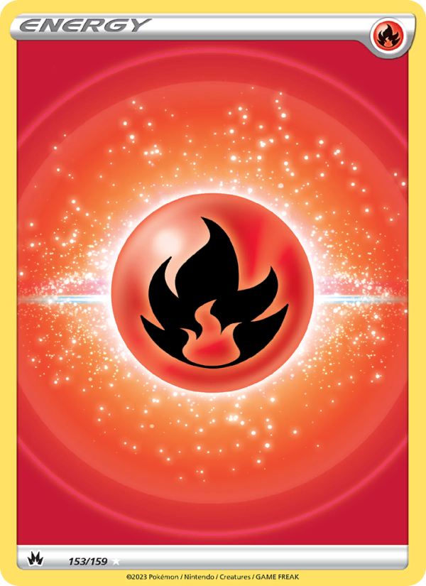 Fire Energy (153/159) Holographic card image