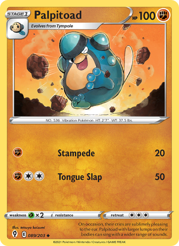 Palpitoad (089/203) Reverse Holo card image
