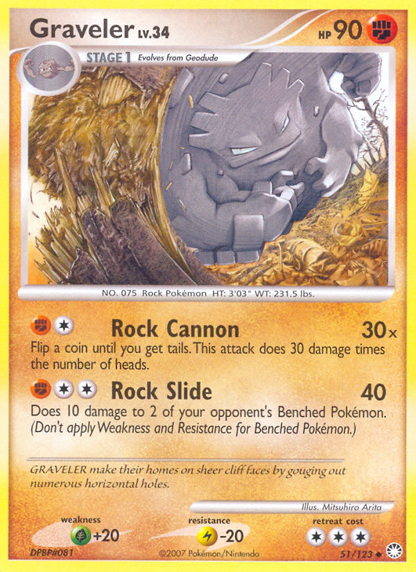 Graveler (051/122) Reverse Holo card image
