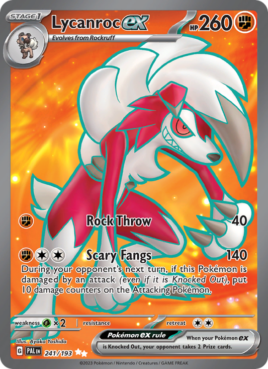 Lycanroc ex (241/193) Holographic card image