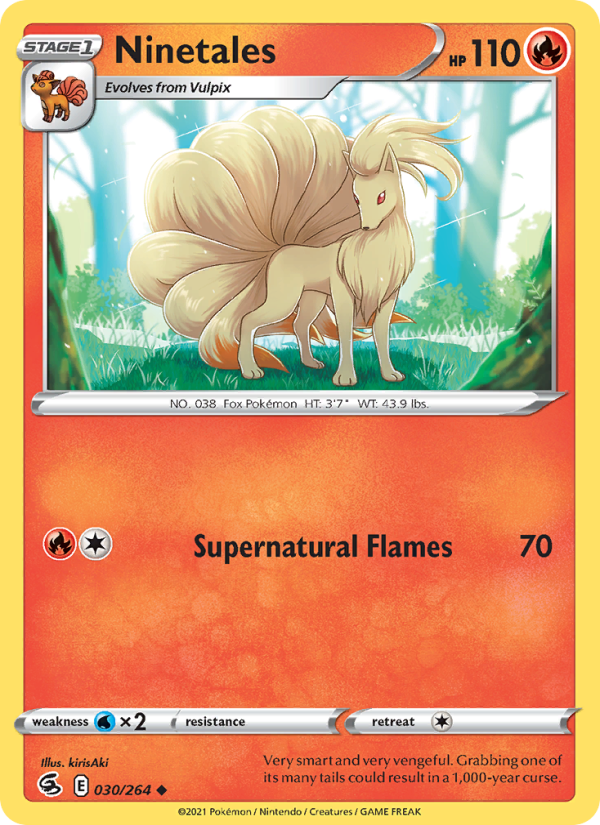 Ninetales (030/264) Reverse Holo card image