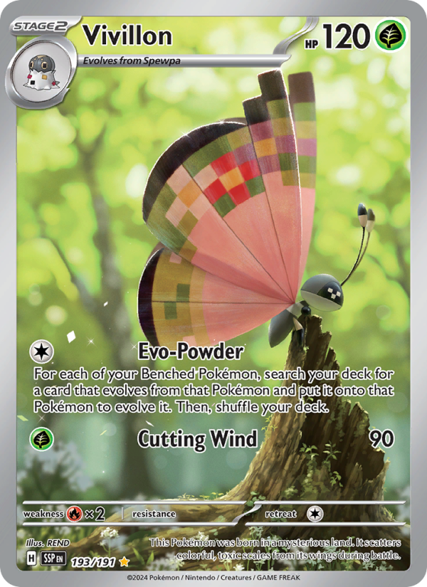 Vivillon (193/191) Holographic card image