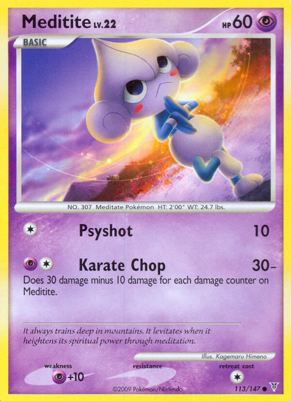 Meditite (113/147) Reverse Holo card image