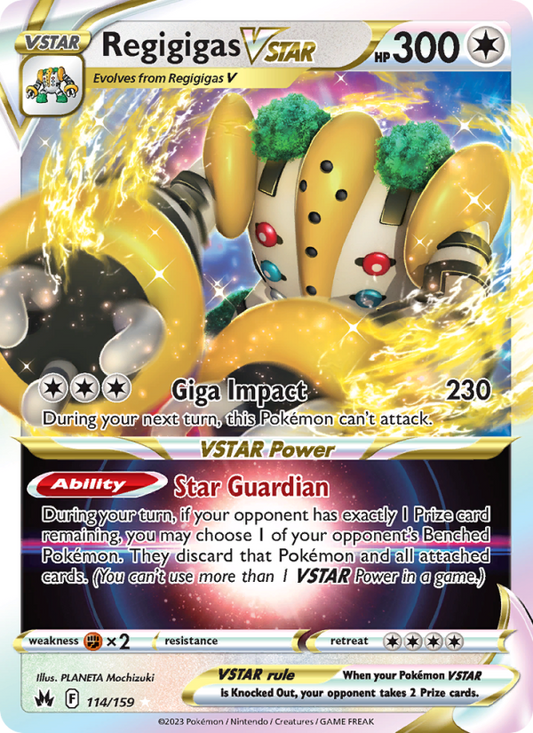 Regigigas VSTAR (114/159) Holographic card image