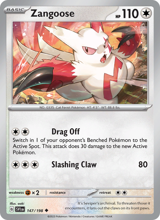 Zangoose (147/198) Reverse Holo card image