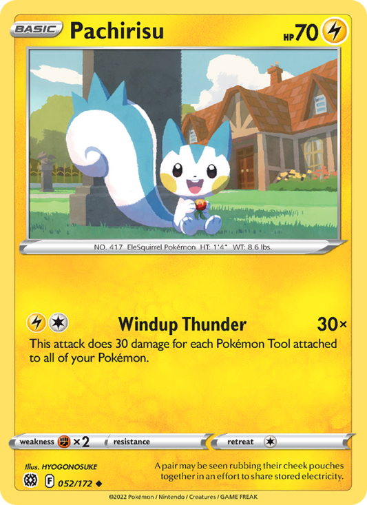 Pachirisu (052/172) Reverse Holo card image