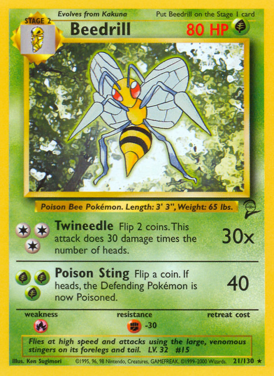 Beedrill (021/130) Reverse Holo card image