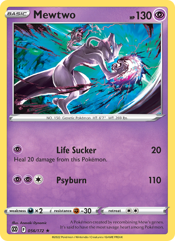 Mewtwo (056/172) Reverse Holo card image