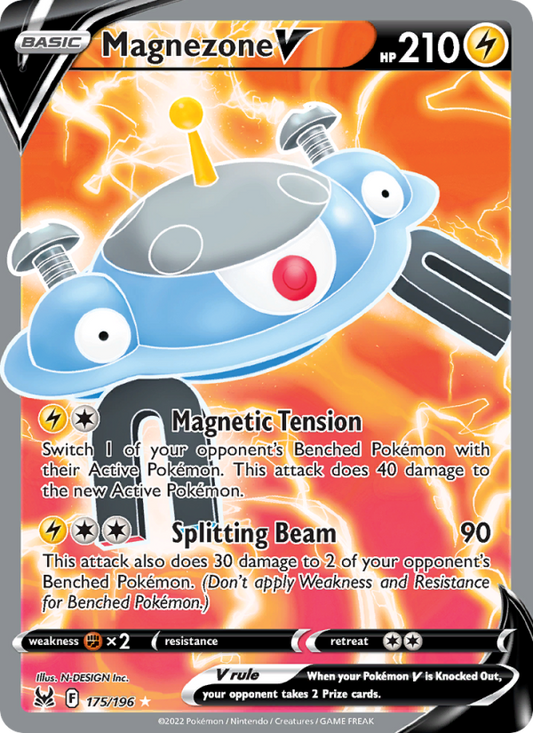 Magnezone V (175/196) Holographic card image