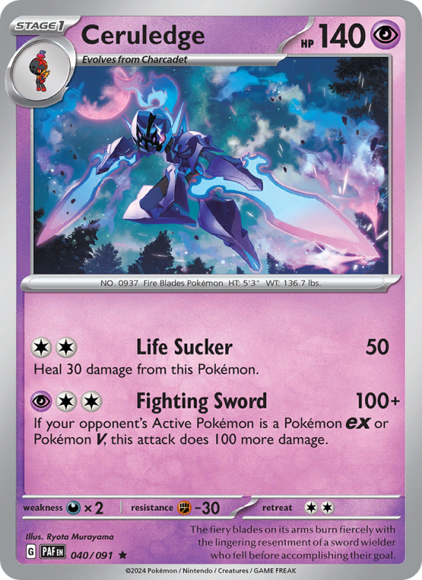 Ceruledge (040/91) Reverse Holo card image