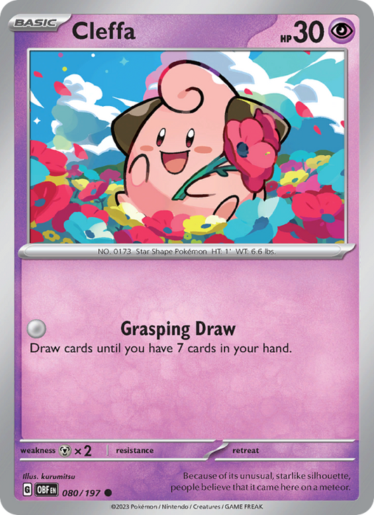 Cleffa (080/197) Reverse Holo card image