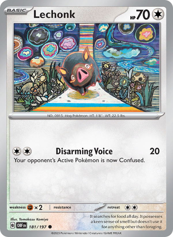 Lechonk (181/197) Reverse Holo card image