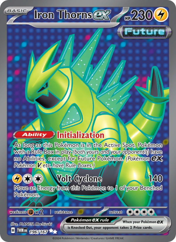 Iron Thorns ex (196/167) Holographic card image