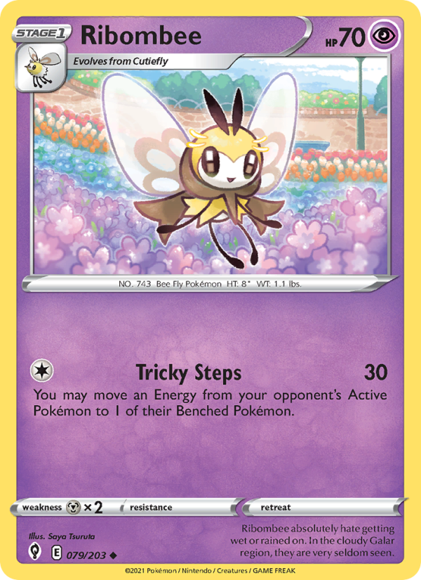 Ribombee (079/203) Reverse Holo card image