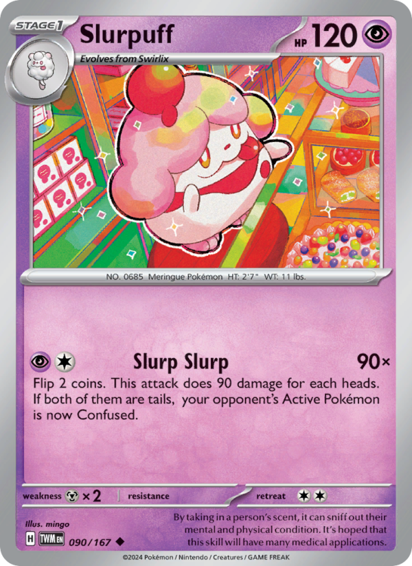Slurpuff (090/167) Reverse Holo card image