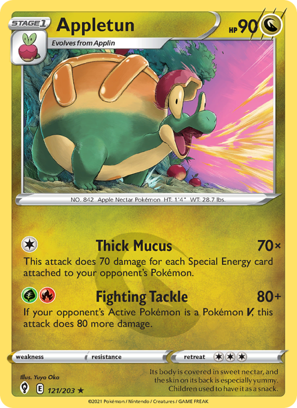 Appletun (121/203) Reverse Holo card image