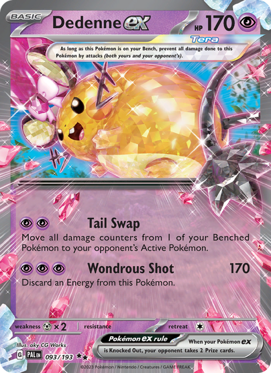Dedenne ex (093/193) Holographic card image
