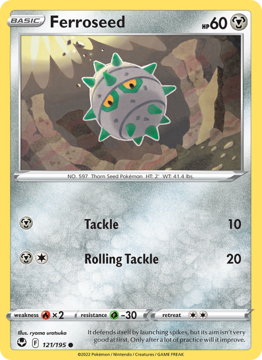 Ferroseed (121/195) Reverse Holo card image