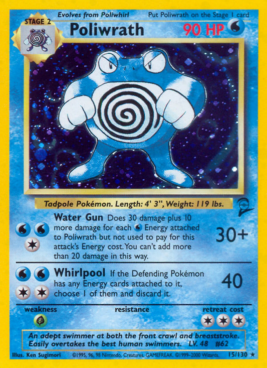 Poliwrath (015/130) Reverse Holo card image