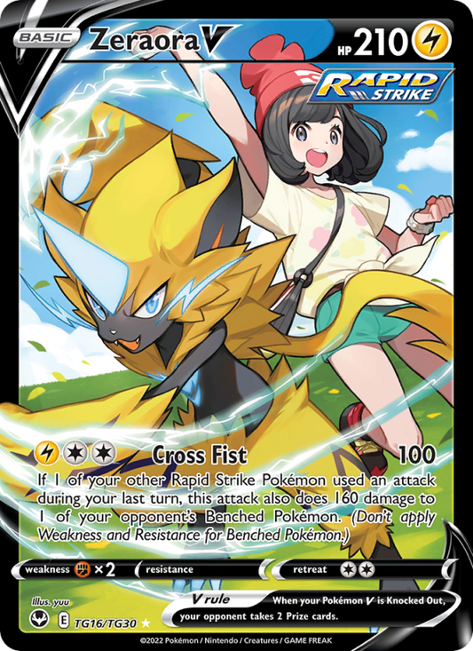 Zeraora V (TG16/195) Holographic card image