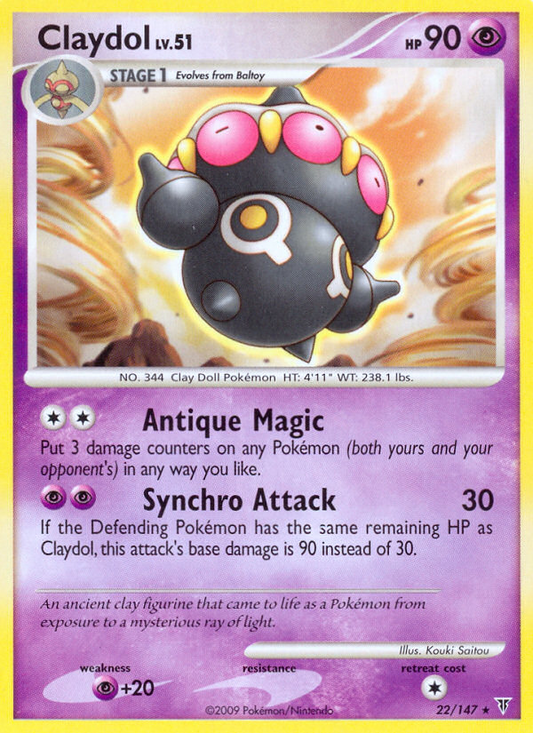Claydol (022/147) Reverse Holo card image